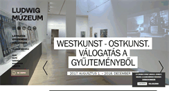Desktop Screenshot of ludwigmuseum.hu